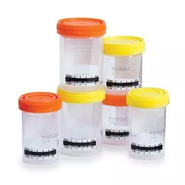 Specimen Containers with Temperature Strip 120mL Specimen Container with Temp Strip ,75 / pk