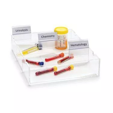 Specimen Processing Organizer 3-Section • 13"W x 10"L x 2.75"H ,1 Each