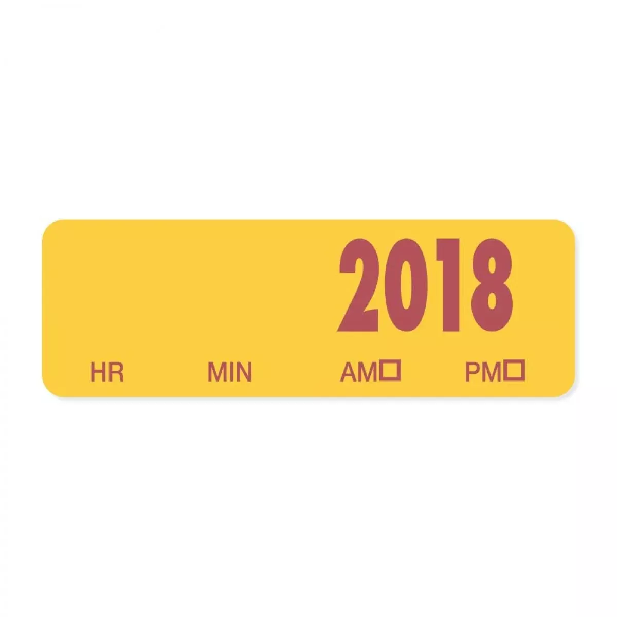 Spee-D-Date Label Year Only Yellow 500 Per Roll