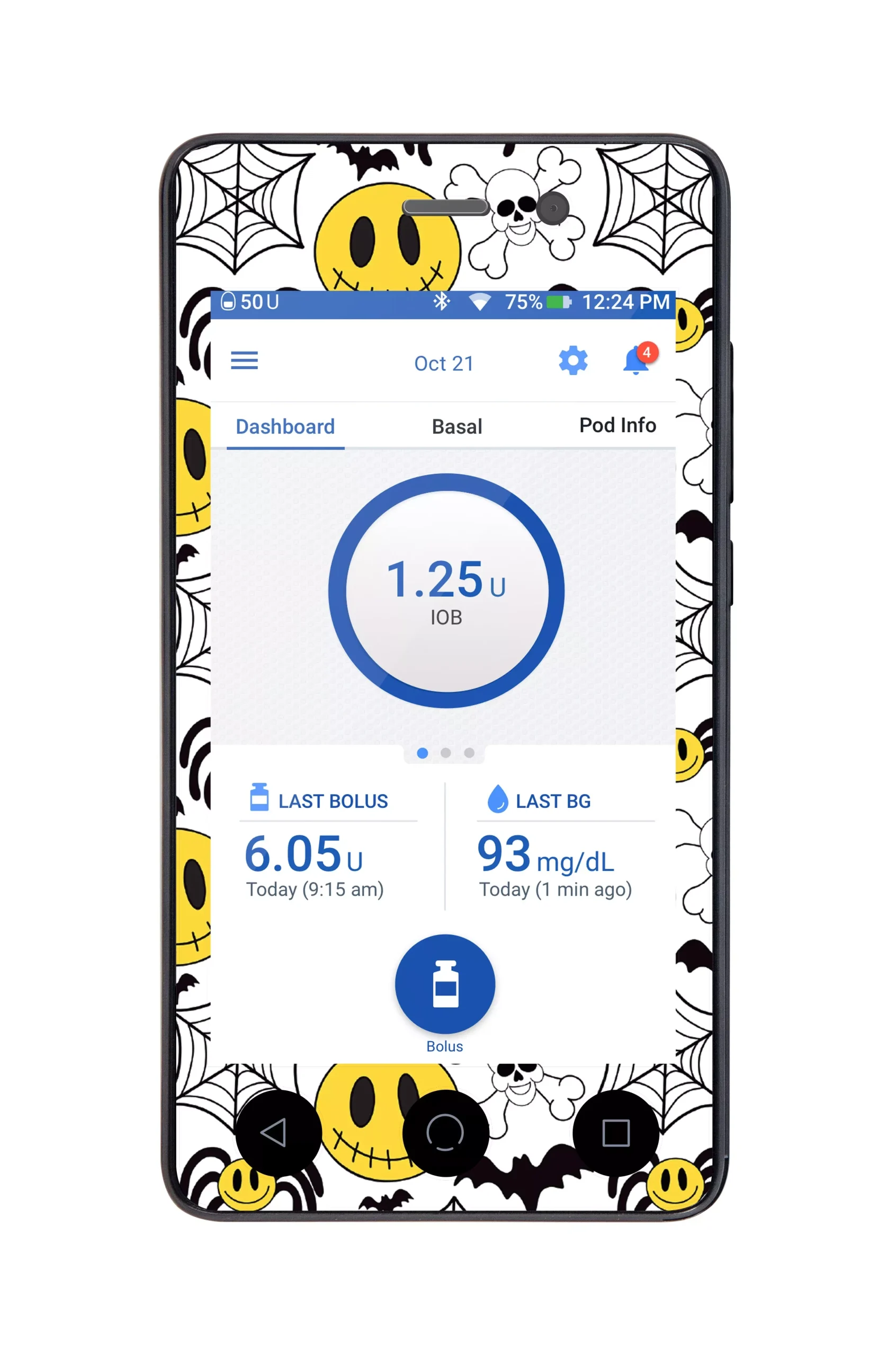 Spooky Season Sticker for Omnipod DASH PDM – Pump Peelz