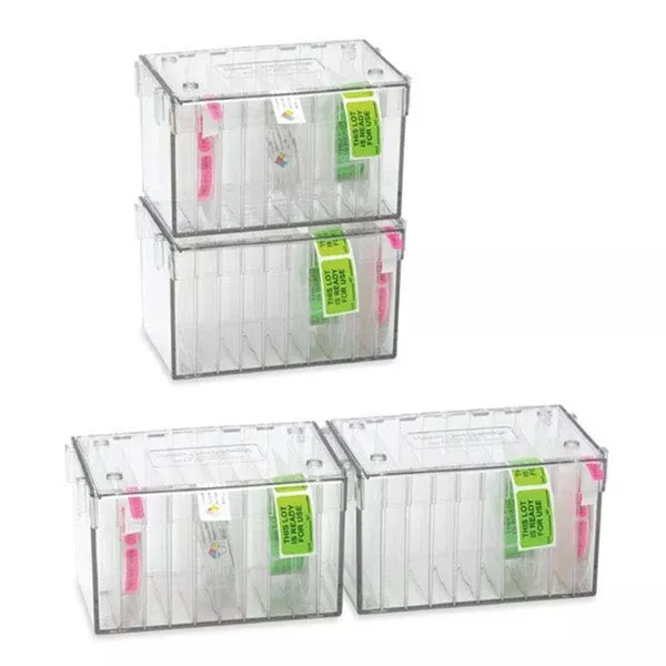 Stack-n-Connect Label Dispensers 10-Roll • Includes 9 dividers/accommodates 500- and 1000-label rolls • 8.25"W x 5.5"D x 5"H ,1 Each