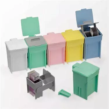 Stain Train Jar System 5 Assorted Stain Train Jars and 1 Rack • 2.5"L x 3"W x 4"H ,1 / set