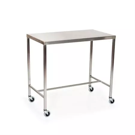 Stainless Steel Instrument Table with H-Brace 72"L x 24"W x 34"H