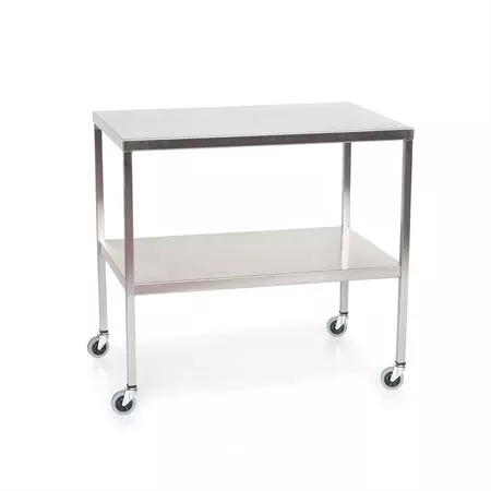 Stainless Steel Instrument Table with Shelf 60"L x 24"W x 34"H