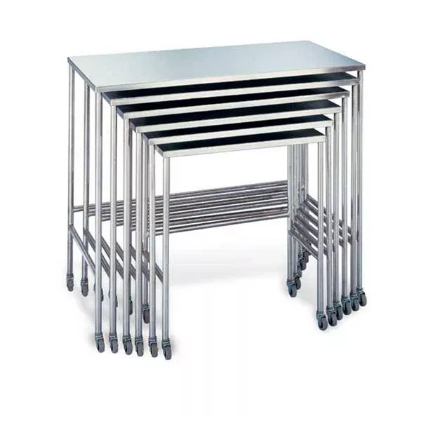 Stainless Steel Nested Instrument Table 40"W x 20"D x 38"H ,1 Each