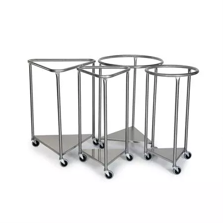 Stainless Steel Round Hamper 25"Dia