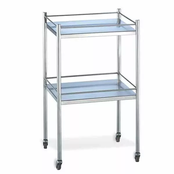 Stainless Steel Utility Table with Two Shelves Stainless Steel Table with 2 Shelves ,1 Each
