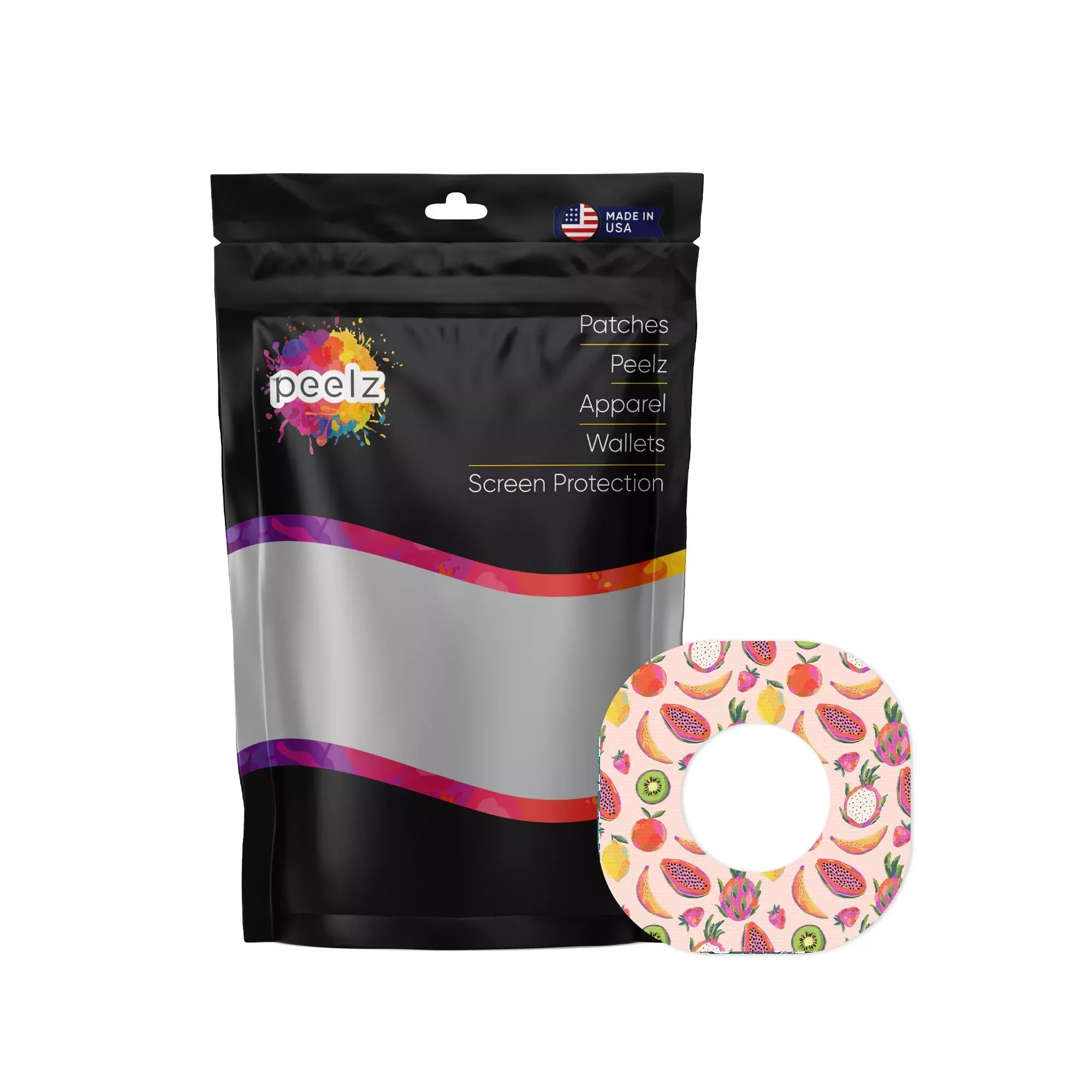 Summer Fruits Dexcom G7 and Stelo Patch Tape - Pump Peelz