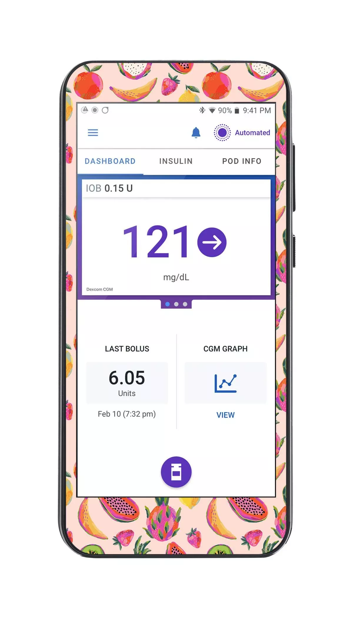 Summer Fruits Sticker for Omnipod 5 Controller – Pump Peelz