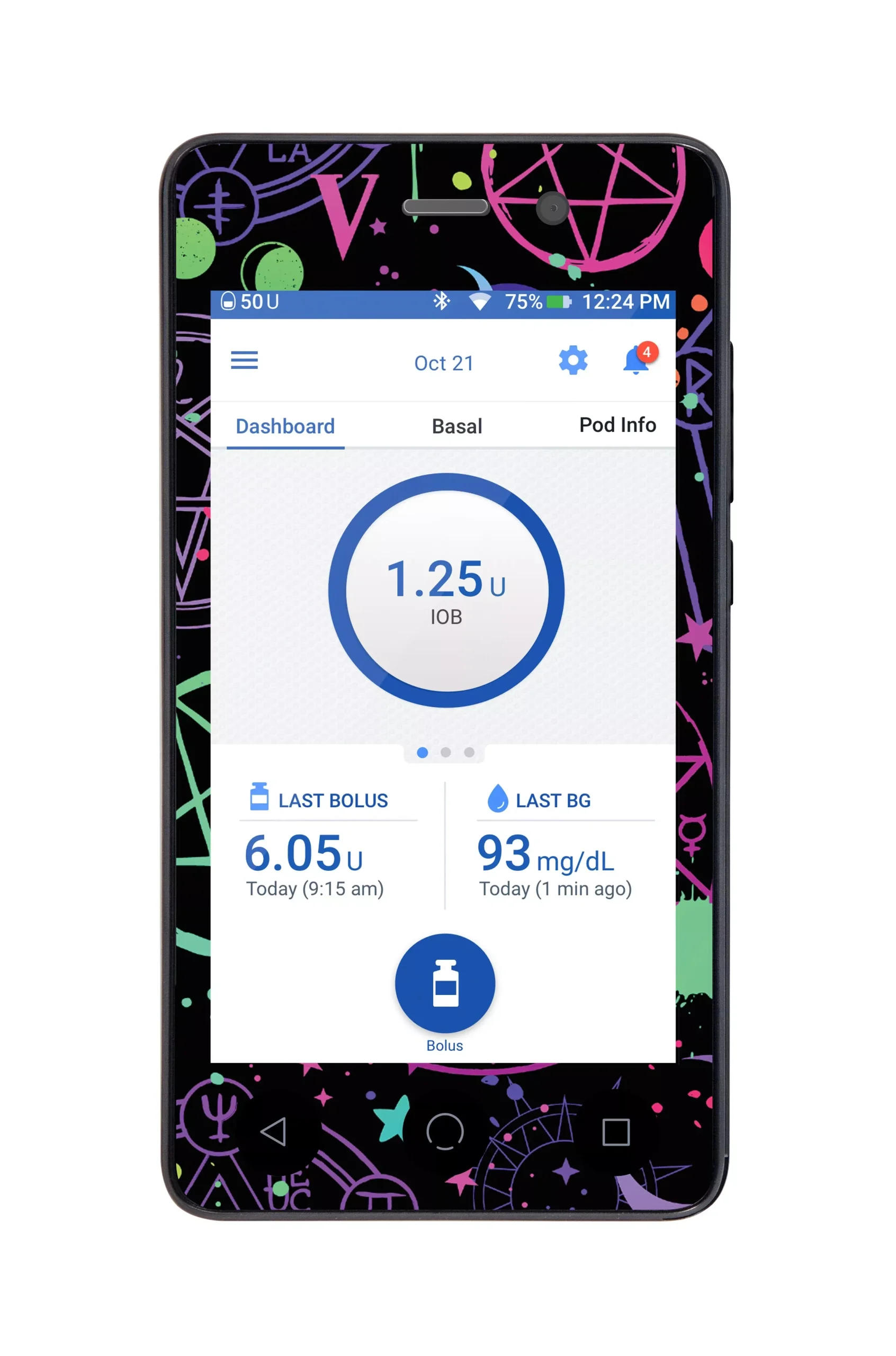 Supernatural Symbols Sticker for Omnipod DASH PDM – Pump Peelz