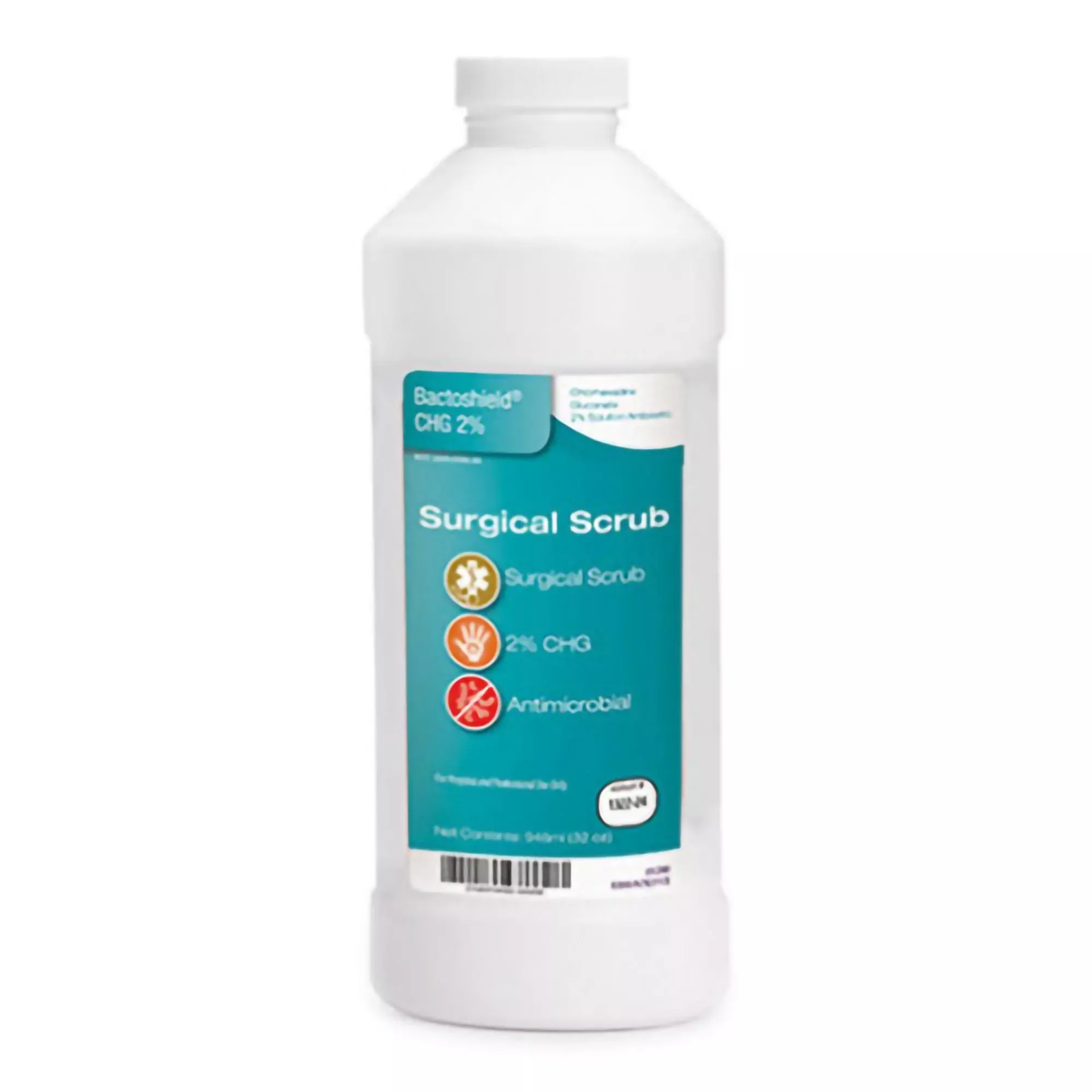 Surgical Scrub Solution Bactoshield 32 oz. Bottle 2% Strength CHG (Chlorhexidine Gluconate) NonSterile