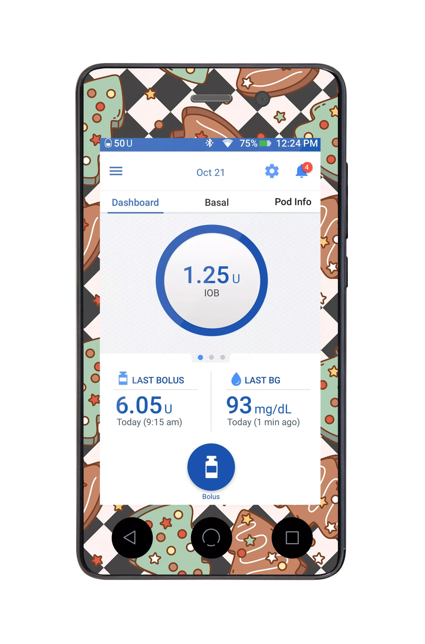 Sweet Tree Treats Sticker for Omnipod DASH PDM – Pump Peelz