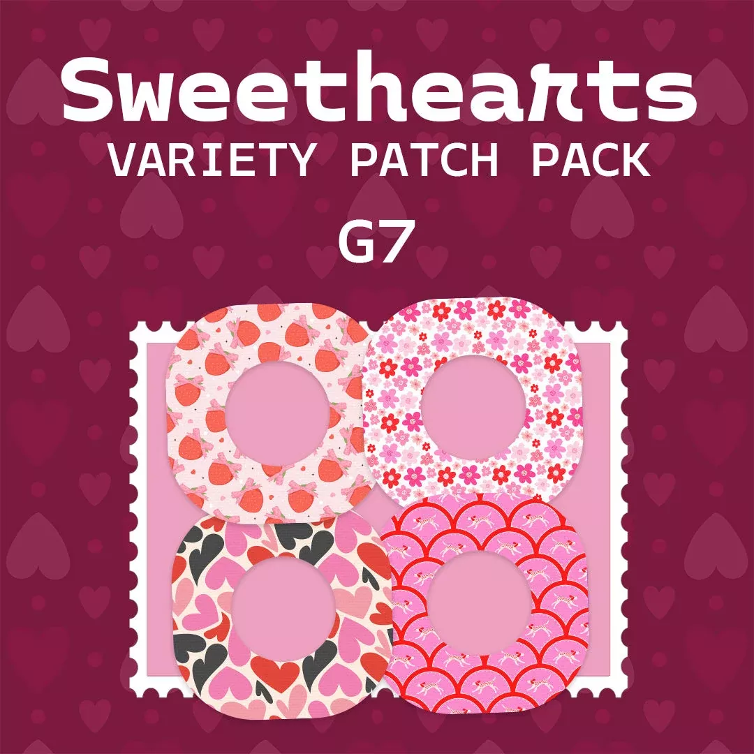 Sweethearts Variety Dexcom G7 and Stelo Patch Tape - Pump Peelz