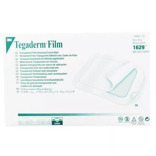 Tegaderm Transparent Adhesive Film Dressing Frame Style 8" x 12"