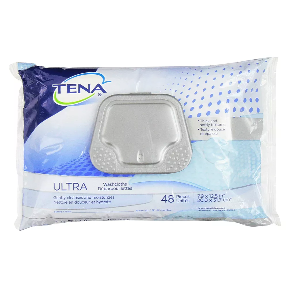 TENA Ultra Washcloths - Scented