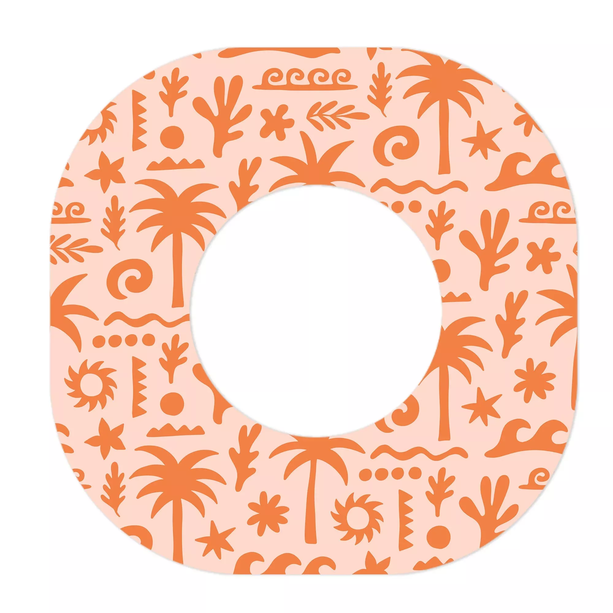 Terracotta Tides Dexcom G7 and Stelo Patch Tape - Pump Peelz