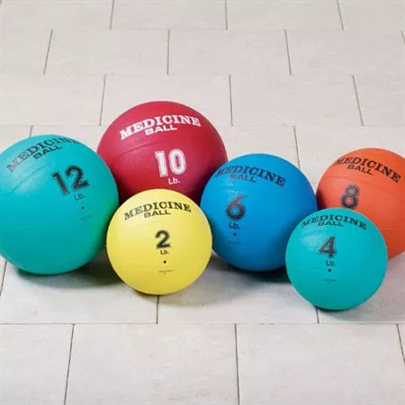 Textured Bright Colored Medicine Balls Set of 6 Textured Bright Colored Medicine Balls ,1 Each