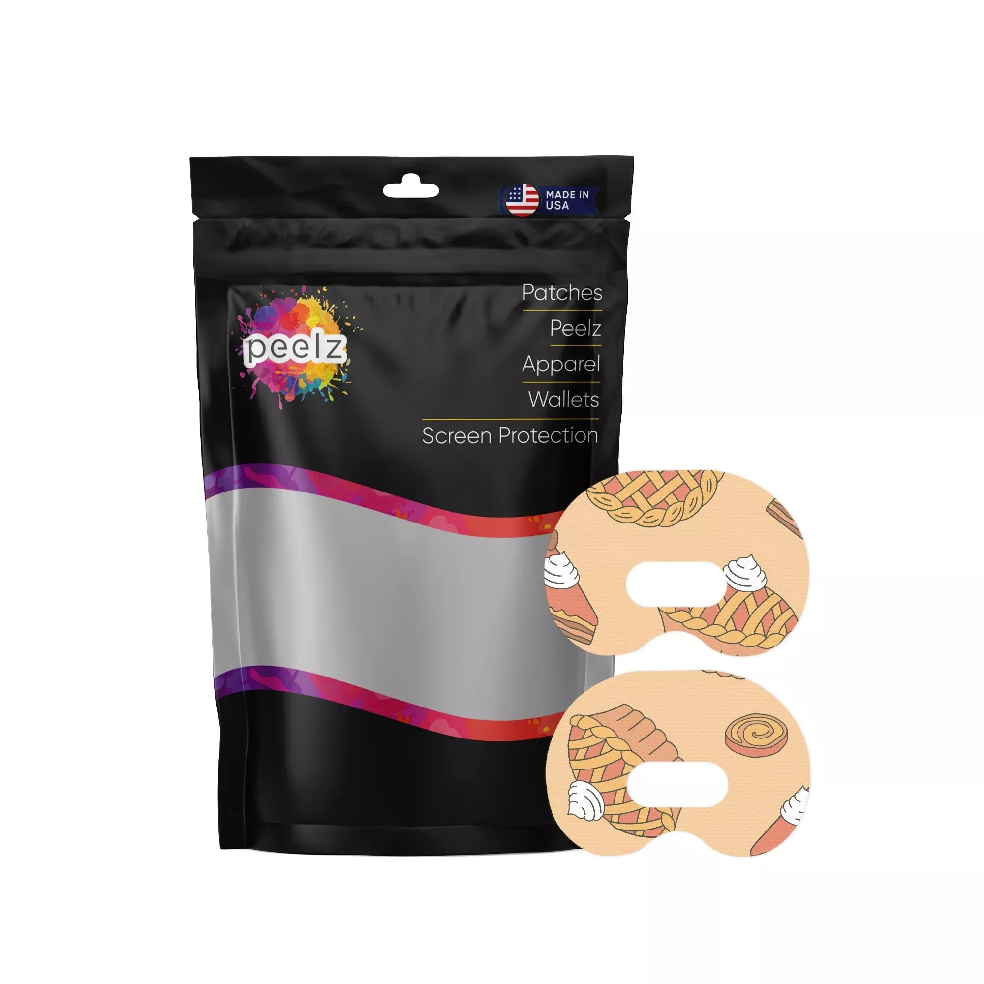 Thanksgiving Pies Medtronic Guardian Connect Patch Tape - Pump Peelz