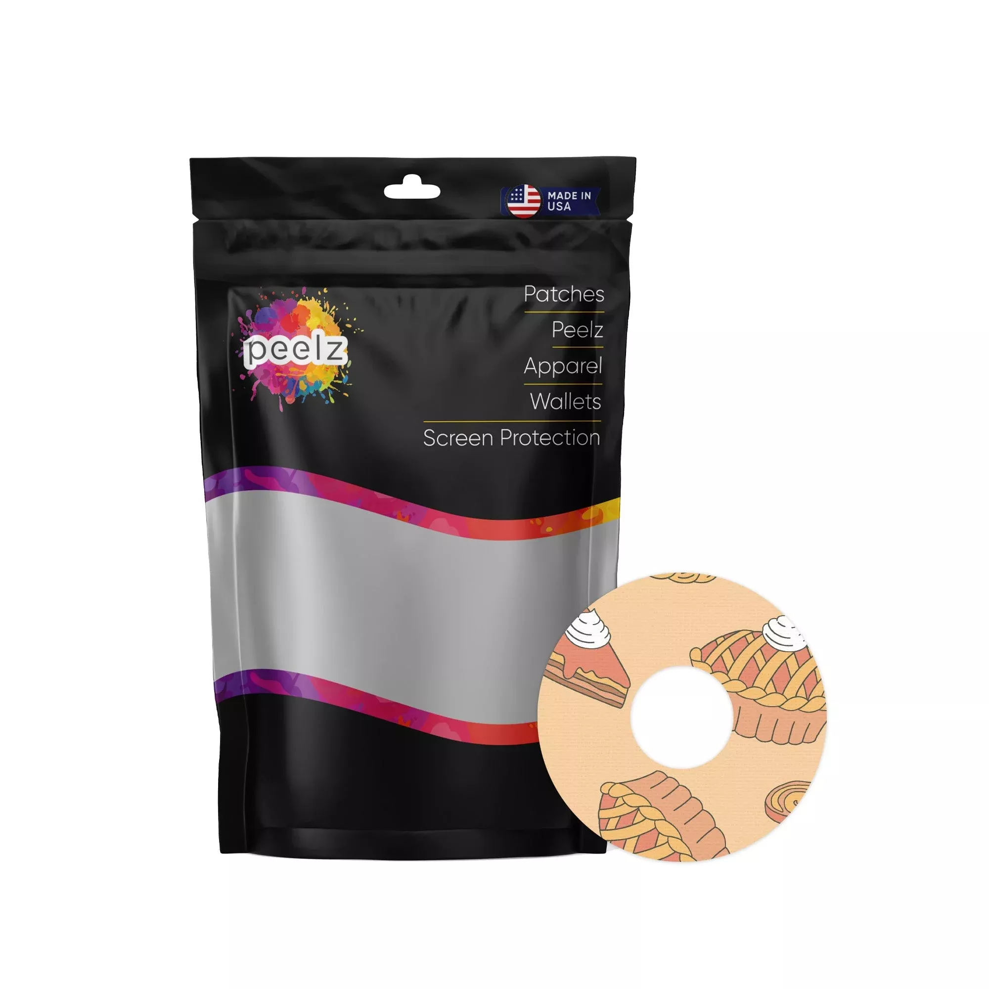 Thanksgiving Pies Patch Tape Designed for the FreeStyle Libre 3 Plus & Lingo