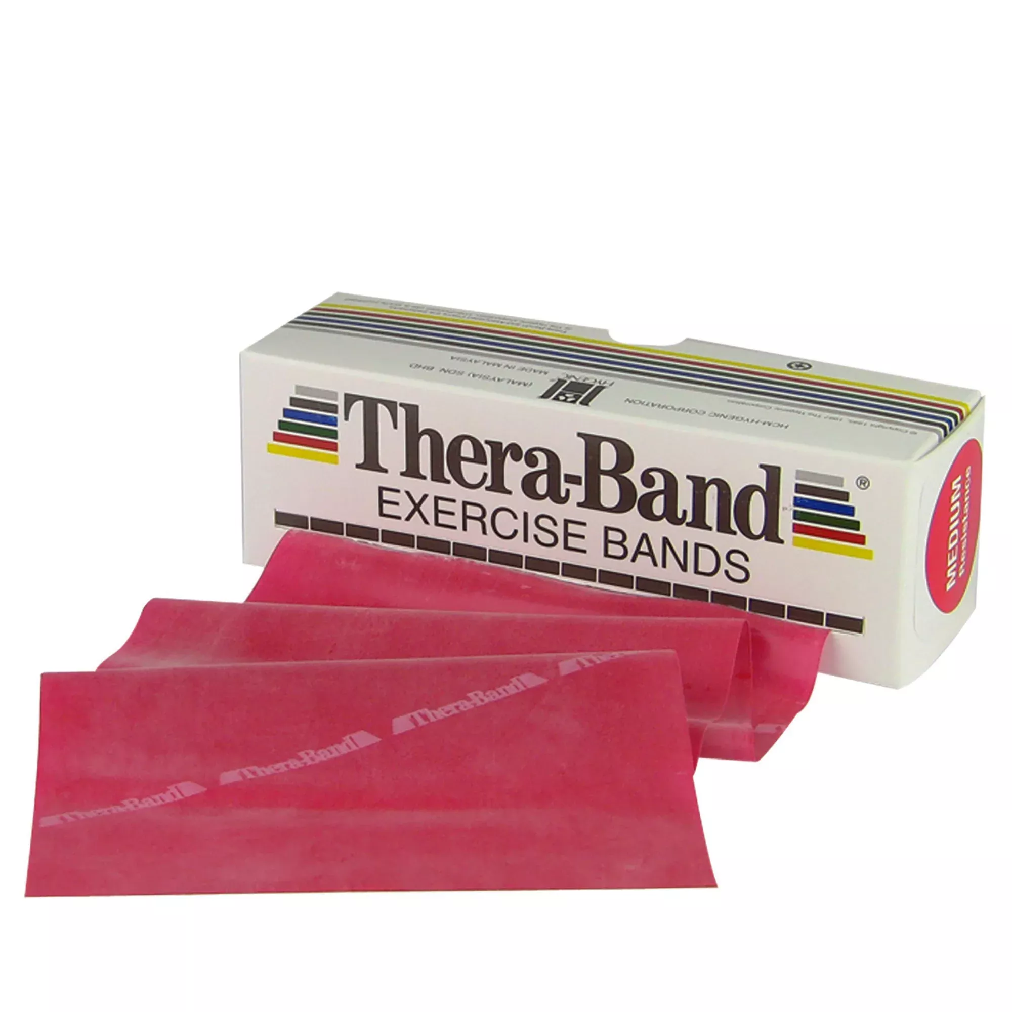 TheraBand Exercise Resistance Band, Red, 5 Inch x 6 Yard, Medium