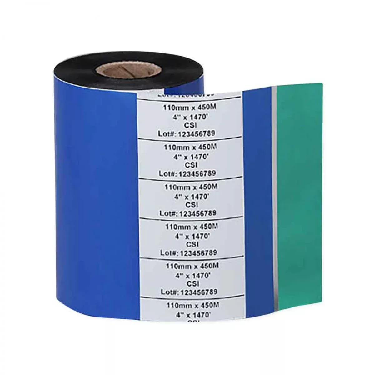 Thermal Transfer Ribbon Wax/Resin 4.33" X 1476' Black 6 Per Box