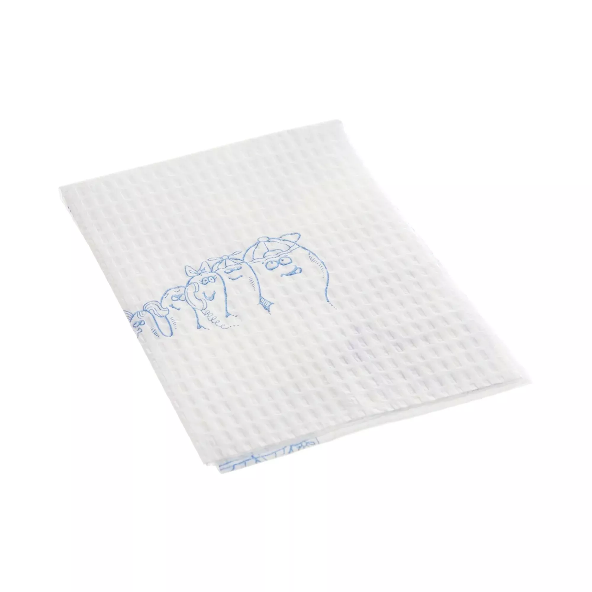 Tidi Toes Blue and White Procedure Towel, 13 x 18 Inch