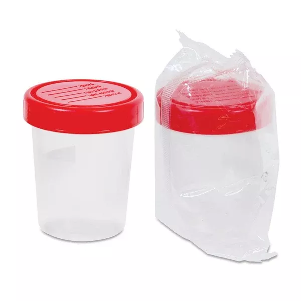 Tiger Medical Screw-On Lid Specimen Containers 120mL Cups ,500 Per Pack