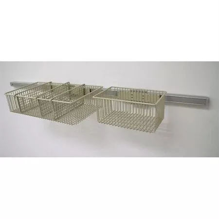 Tilt Out Storage Bin Rail Mounted 6 Bin