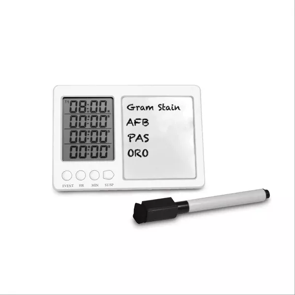 Timer with Whiteboard Lab Alert Timer with Whiteboard and Pen • 3.39"W x 4.84"L x 0.95"H ,1 Each
