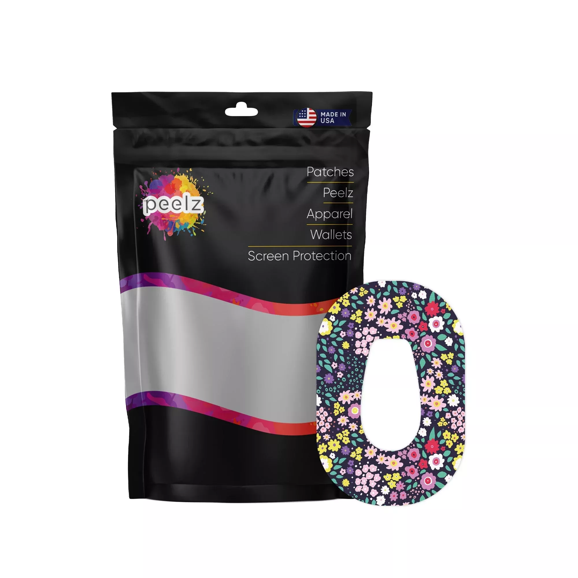 Tiny Flowers Dexcom G6 Patch Tape - Pump Peelz