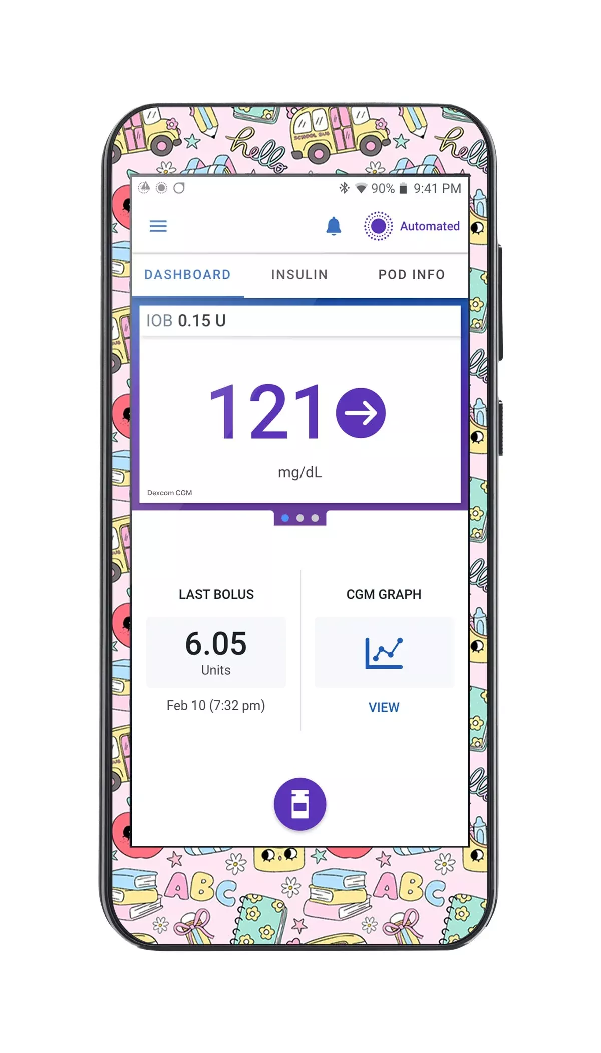 Tiny Scholar Sticker for Omnipod 5 Controller – Pump Peelz