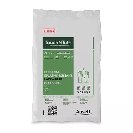 TouchNTuff DermaShield Sterile Neoprene Gloves Size 6.5