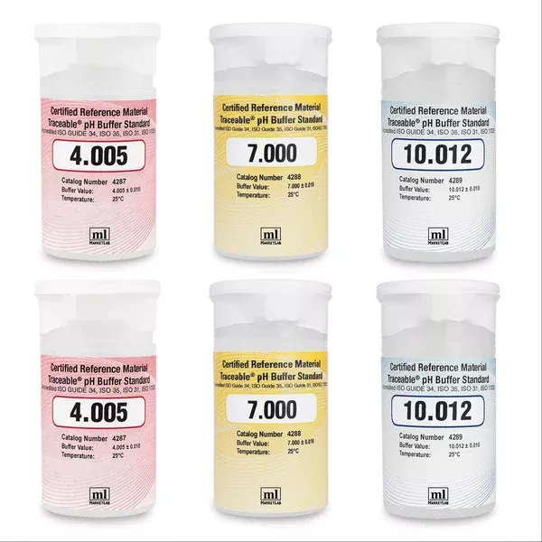 Traceable pH/ORP Meter Accessories 2oz Each of 4.005, 7.000, 10.012 and 7.416 ,6 Per Pack