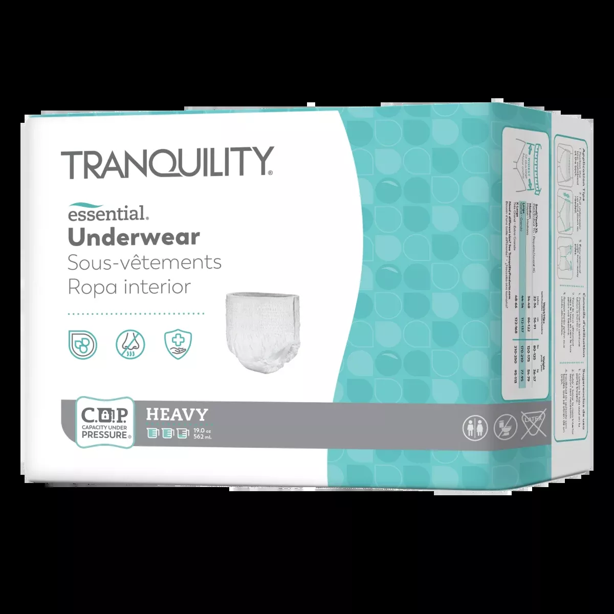 Tranquility Essential Youth Disposable Absorbent Underwear - Heavy Absorbency