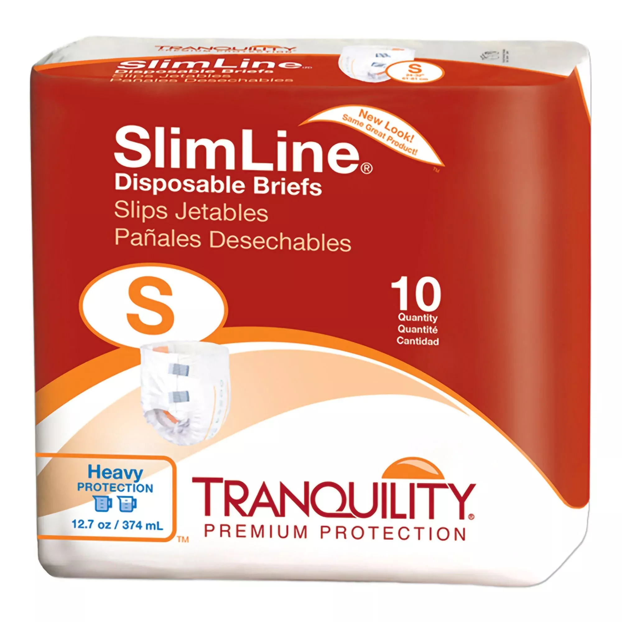 Tranquility SlimLine Heavy Protection Incontinence Brief, Small