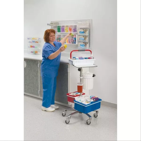 TransCart Mobile Draw Cart Deluxe Deluxe with White Phlebotomy Tray ML1885 ,1 Each