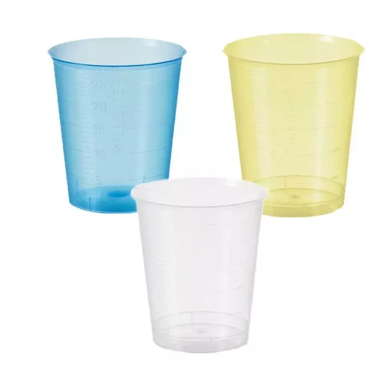 Translucent Plastic 1 oz. Medicine Cup - Disposable