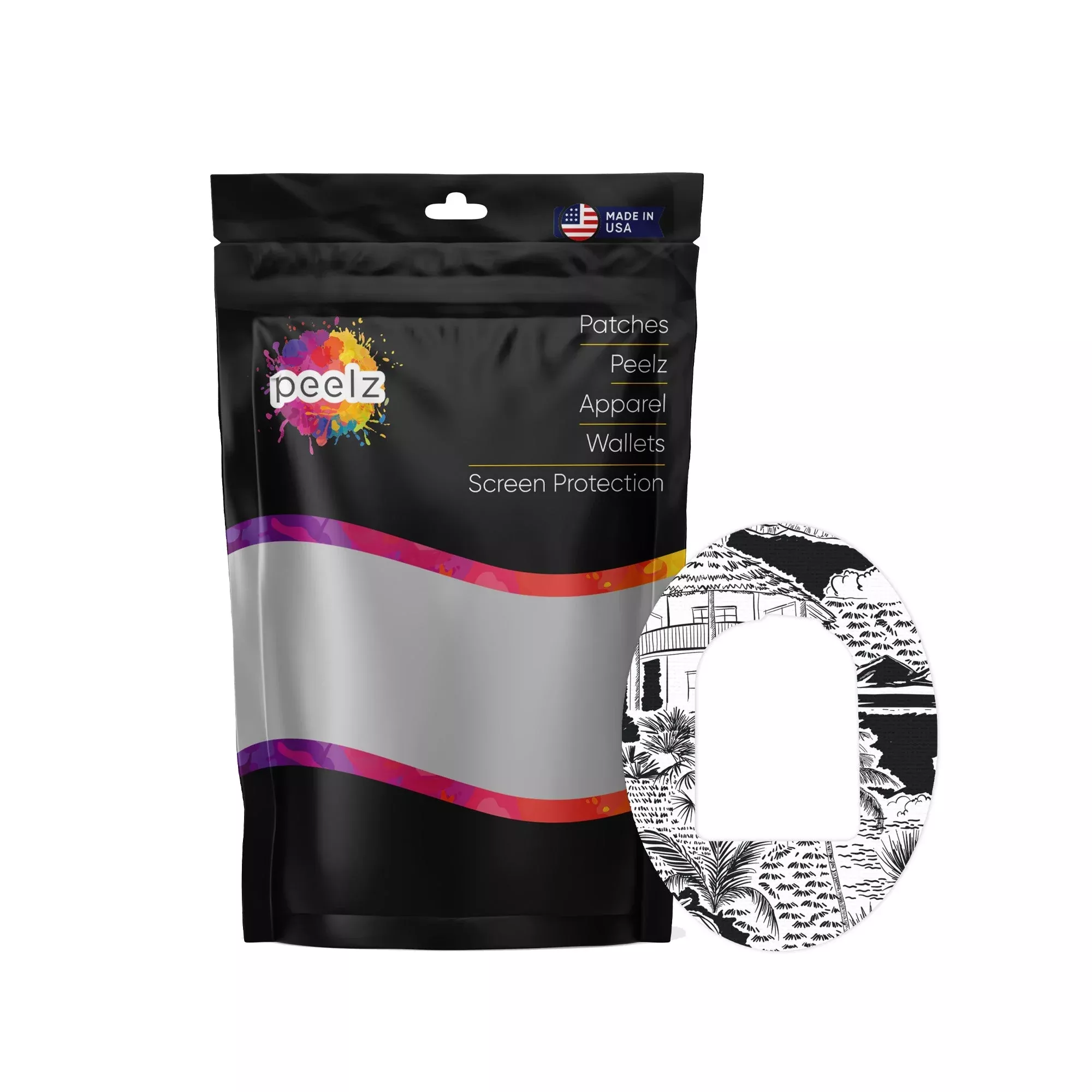 Tropical Sketch Pod Patch Tape - Pump Peelz