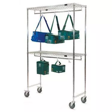 Two-Shelf Tote Rack 48"W x 18"D x 80"H ,1 Each