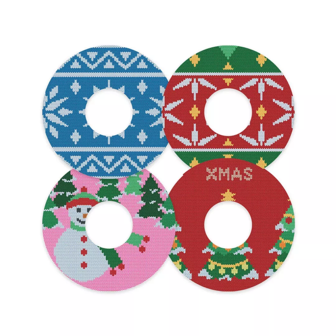 Ugly Sweater Variety Patch Tape Designed for the FreeStyle Libre 3 Plus & Lingo- Pump Peelz