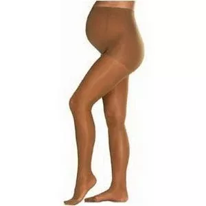 UltraSheer Moderate Compression Maternity Pantyhose Large, Natural
