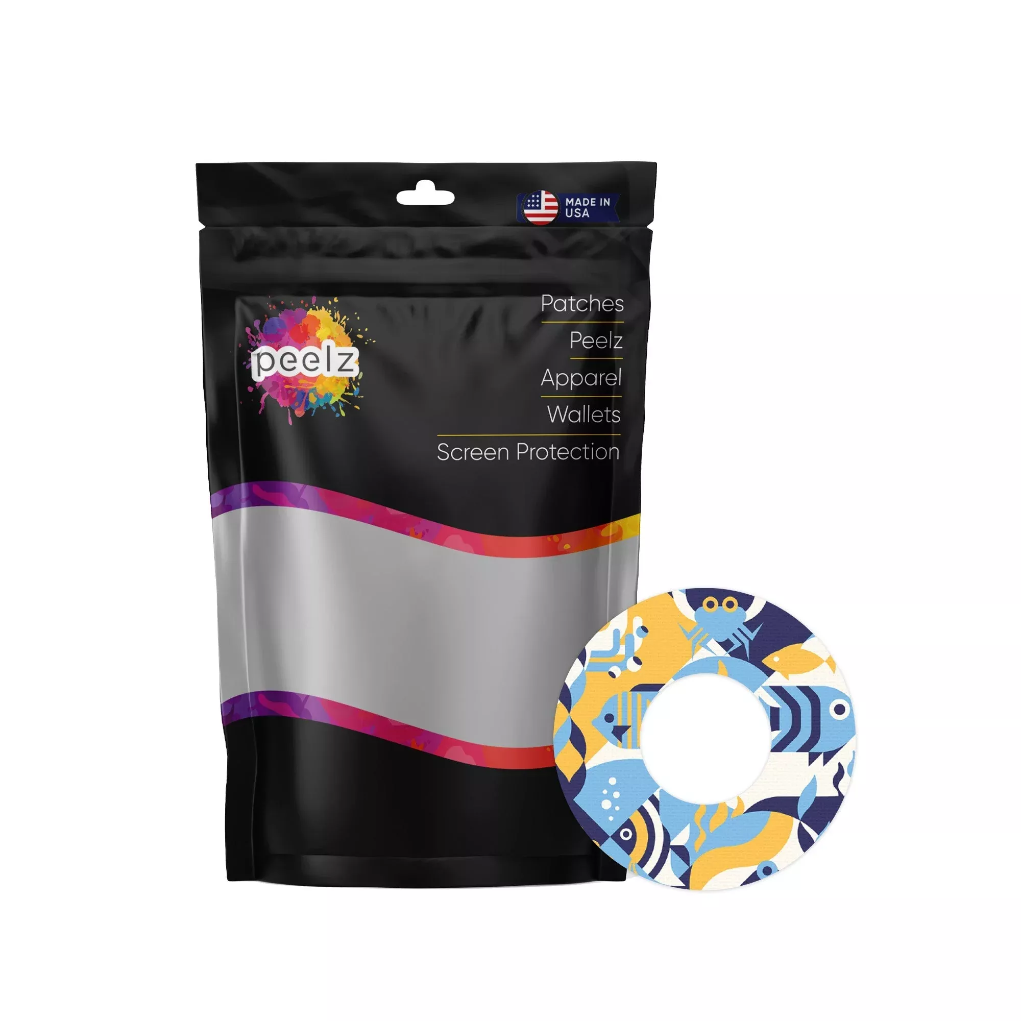 Underwater Abstract PatchTape Designed for the FreeStyle Libre 2
