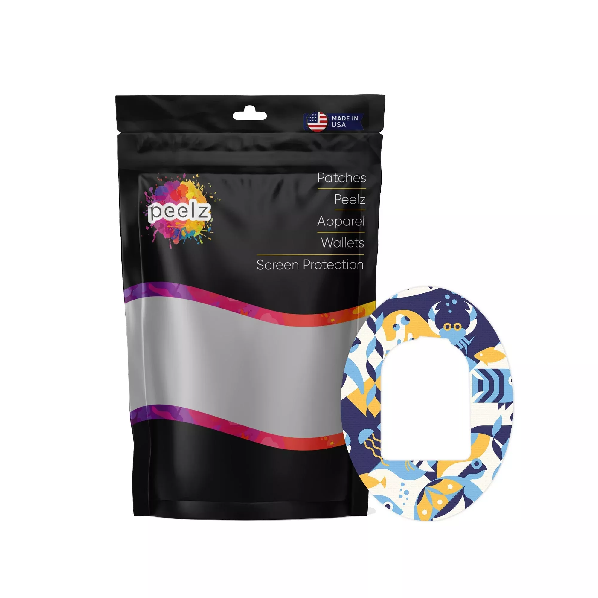 Underwater Abstract Pod Patch Tape - Pump Peelz
