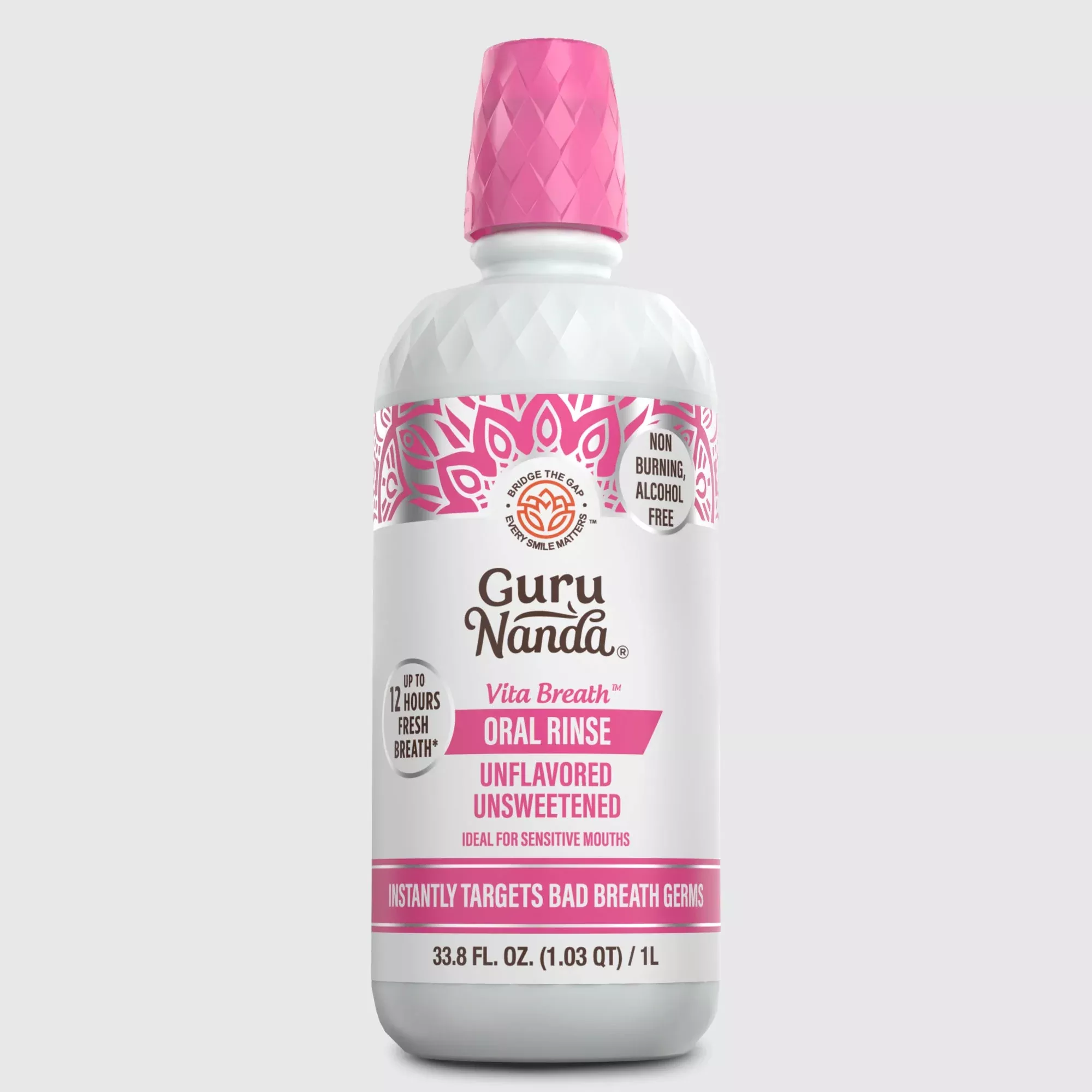 Unflavored & Unsweetened Fresh Breath Oral Rinse – 1L
