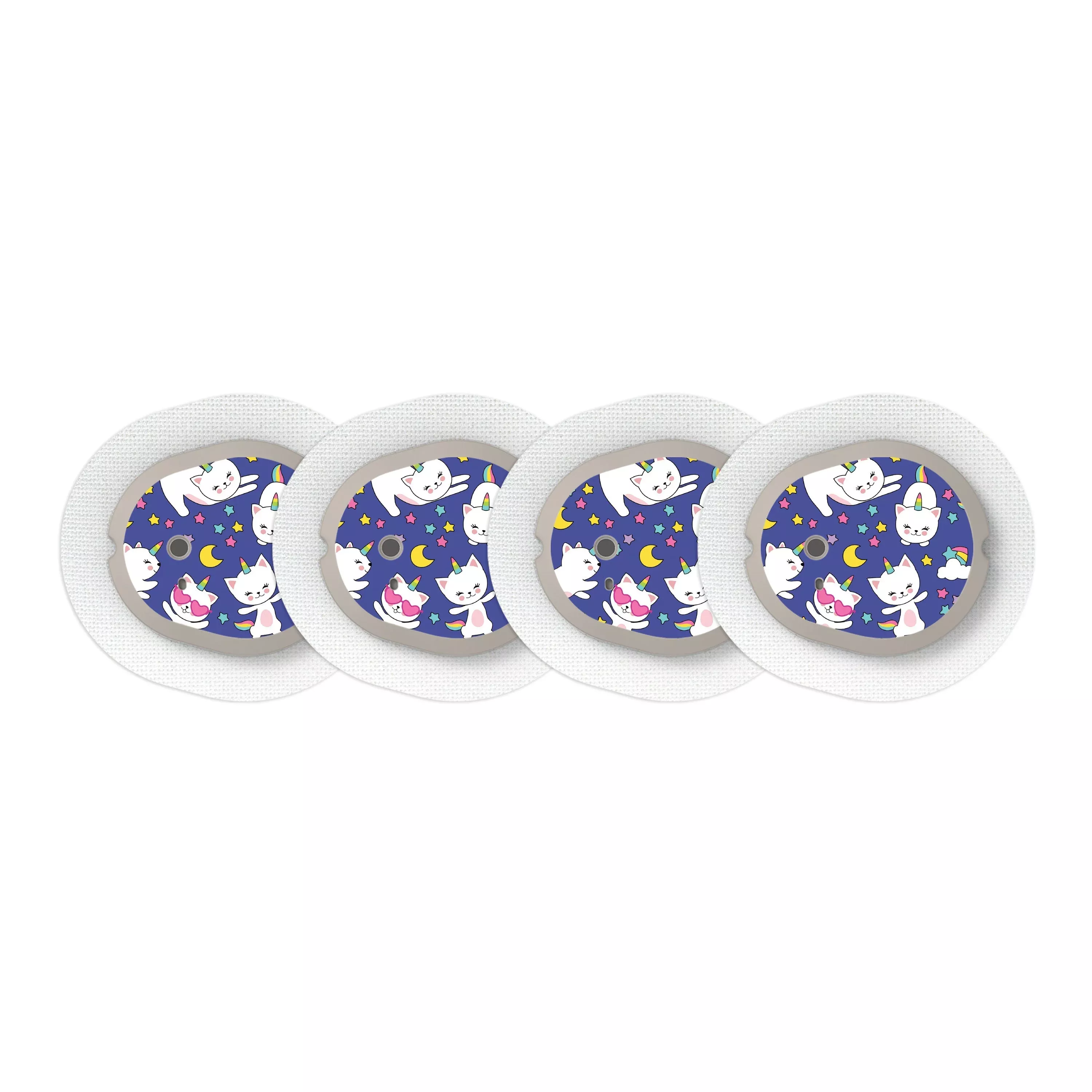 Unicorn Cats Sticker Designed for the DEXCOM G7 and Stelo Transmitter