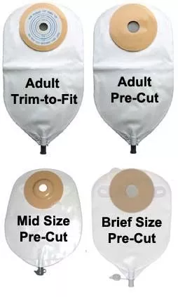 Urinary 1 Pc Pouch w/Flat Barrier, 5/8", 5/Box