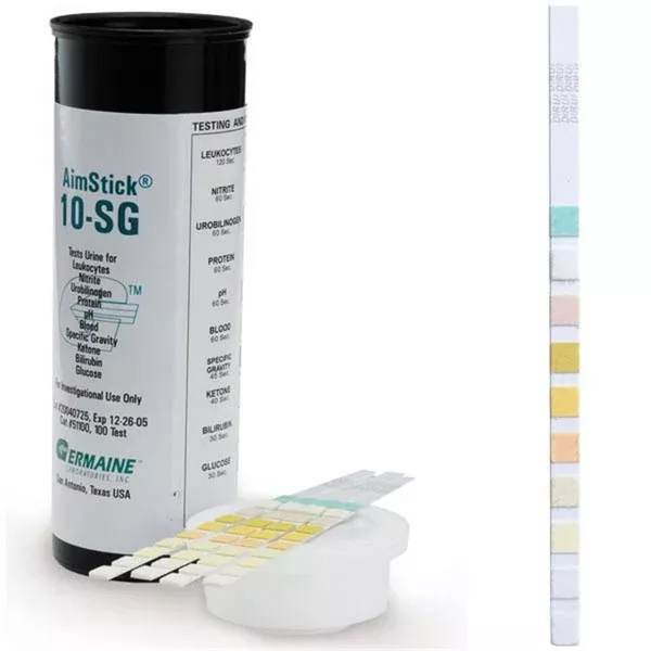 Urine Dipsticks 10-SG Urine Dipstick ,100 per Paxk