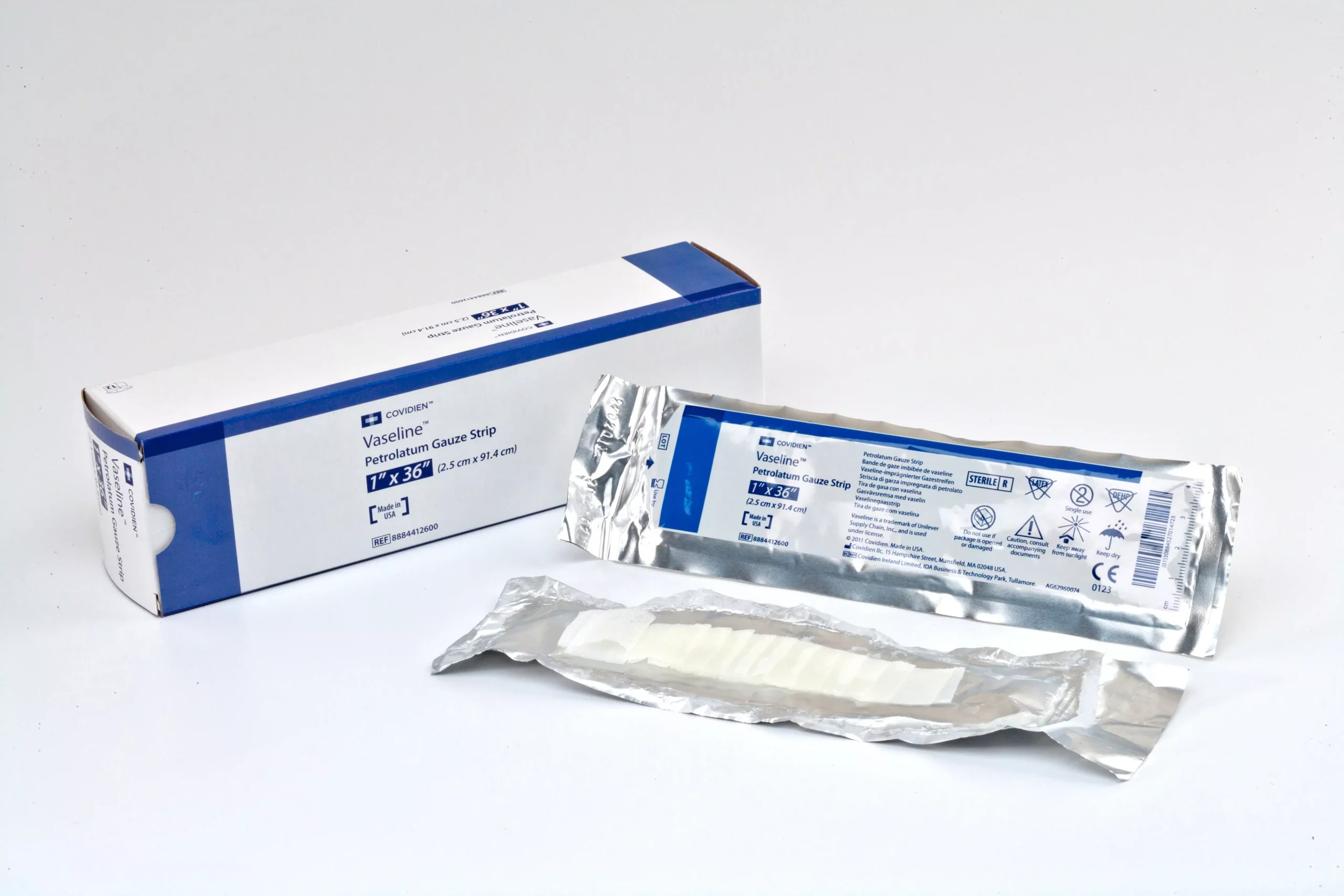 Vaseline Petrolatum Impregnated Dressing, 1 x 36 Inch