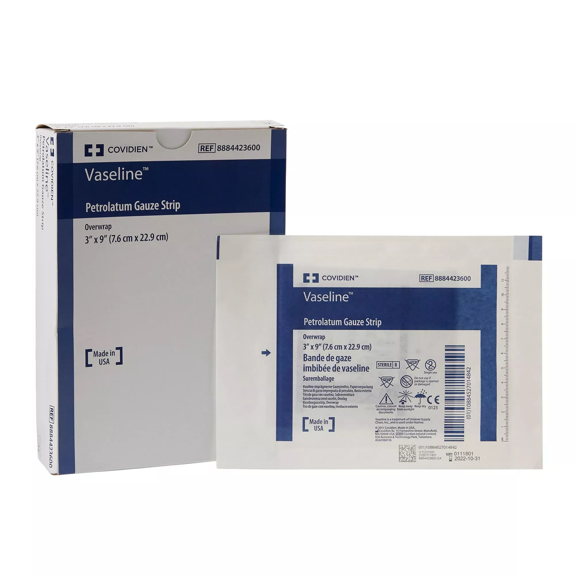 Vaseline Petrolatum Impregnated Dressing, 3 x 9 Inch