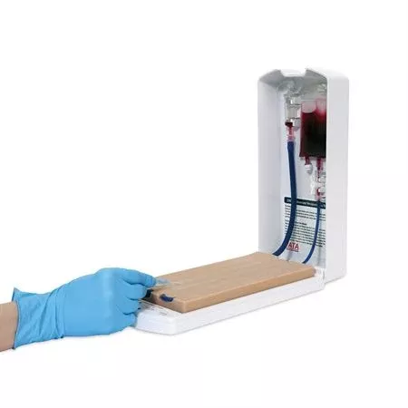 Venipuncture Training Aid Advanced Model with 7oz Simulated Blood and Back Plate